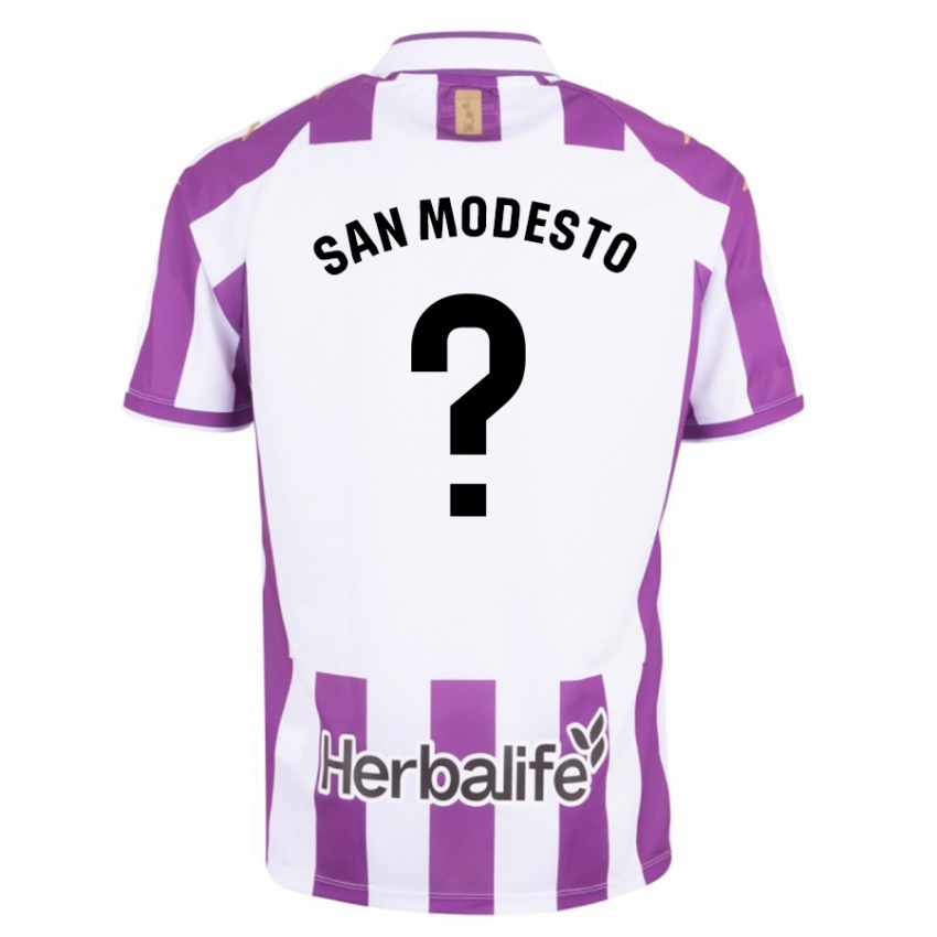 Hombre Camiseta Hugo San Modesto #0 Morado 1ª Equipación 2023/24 La Camisa México