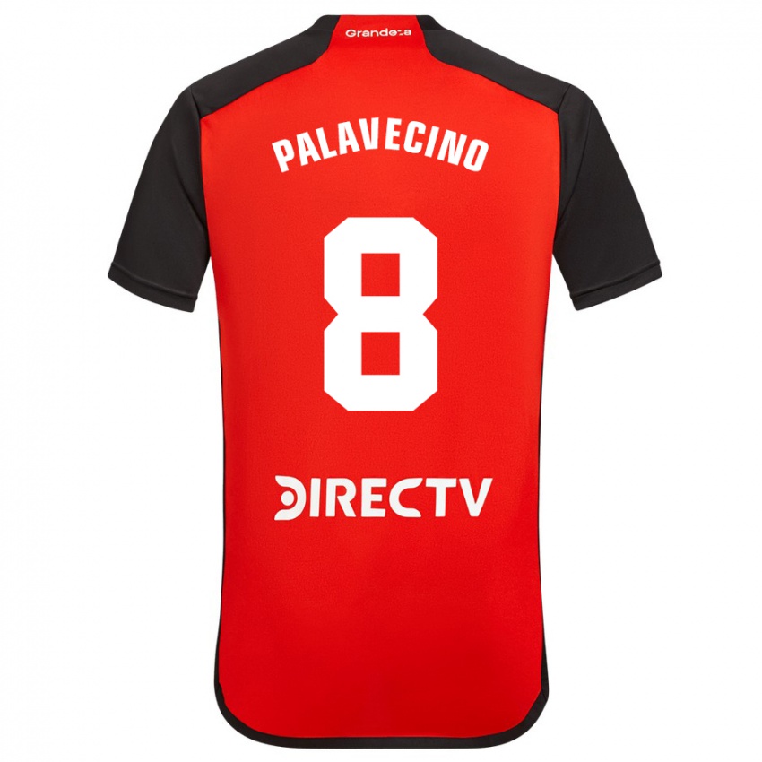 Hombre Camiseta Agustin Palavecino #8 Rojo 2ª Equipación 2023/24 La Camisa México