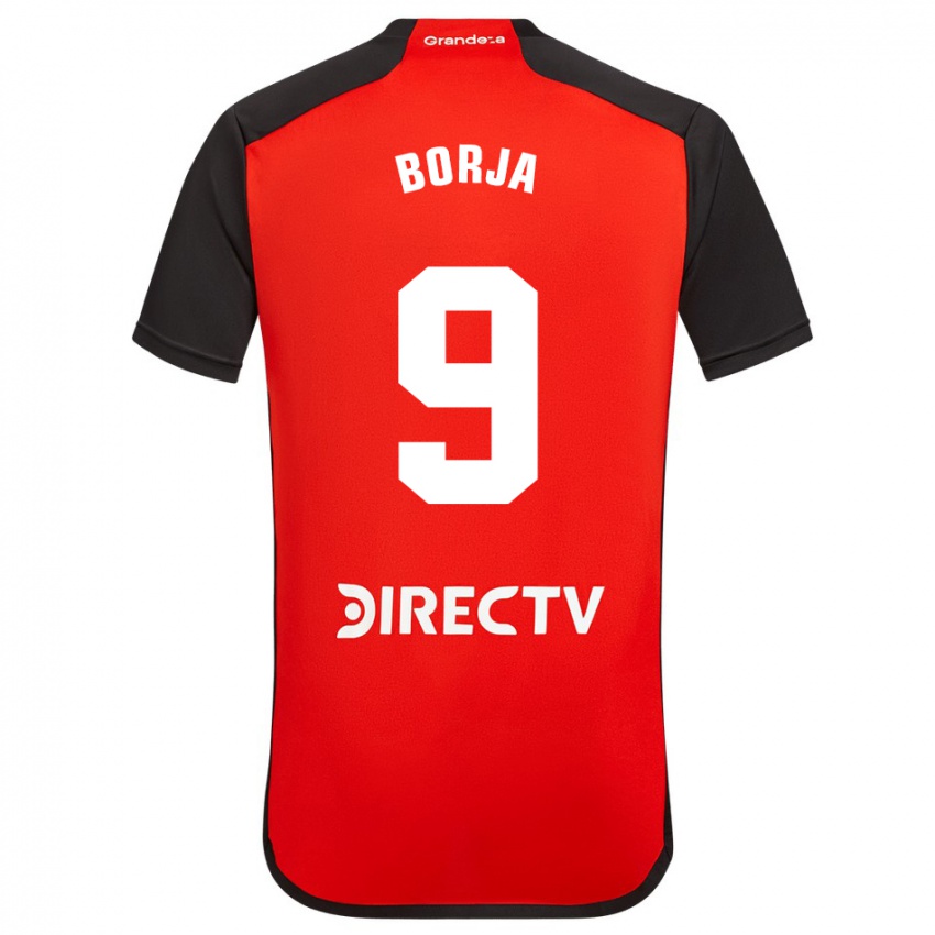 Hombre Camiseta Miguel Borja #9 Rojo 2ª Equipación 2023/24 La Camisa México