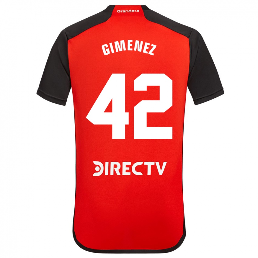 Hombre Camiseta Ulises Giménez #42 Rojo 2ª Equipación 2023/24 La Camisa México