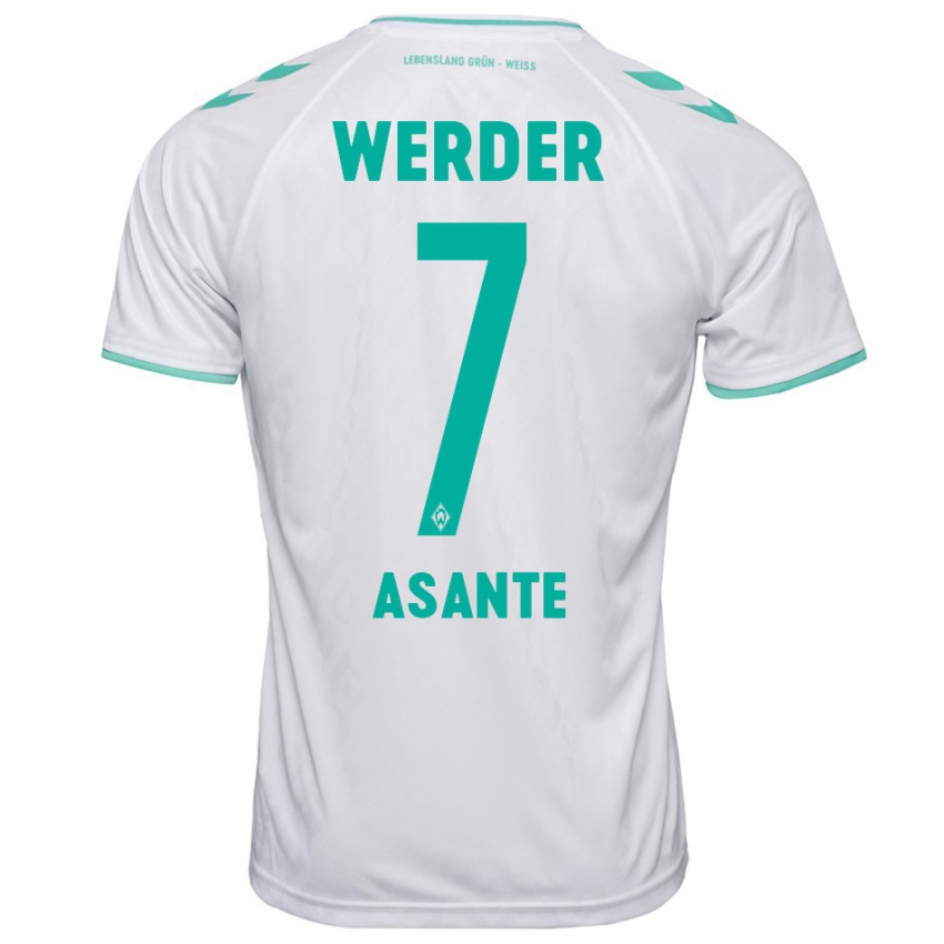 Hombre Camiseta Davis Asante #7 Blanco 2ª Equipación 2023/24 La Camisa México