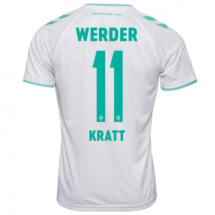 Hombre Camiseta Ronan Kratt #11 Blanco 2ª Equipación 2023/24 La Camisa México