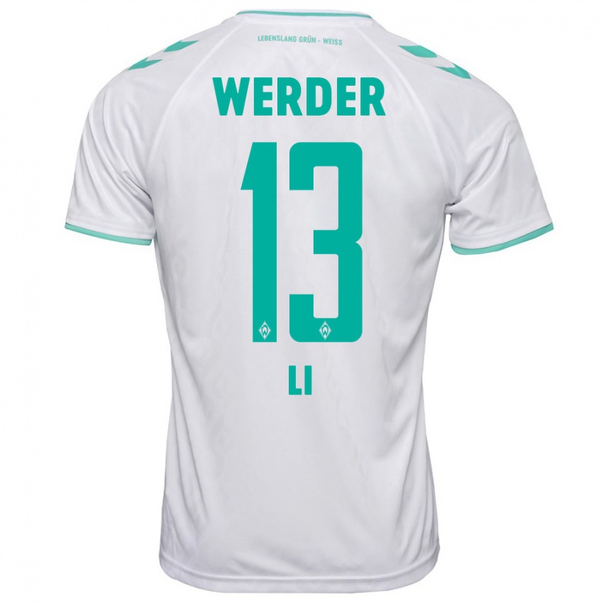 Hombre Camiseta Xiancheng Li #13 Blanco 2ª Equipación 2023/24 La Camisa México