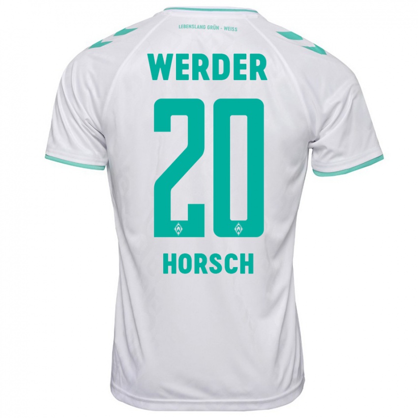 Hombre Camiseta Jonas Horsch #20 Blanco 2ª Equipación 2023/24 La Camisa México