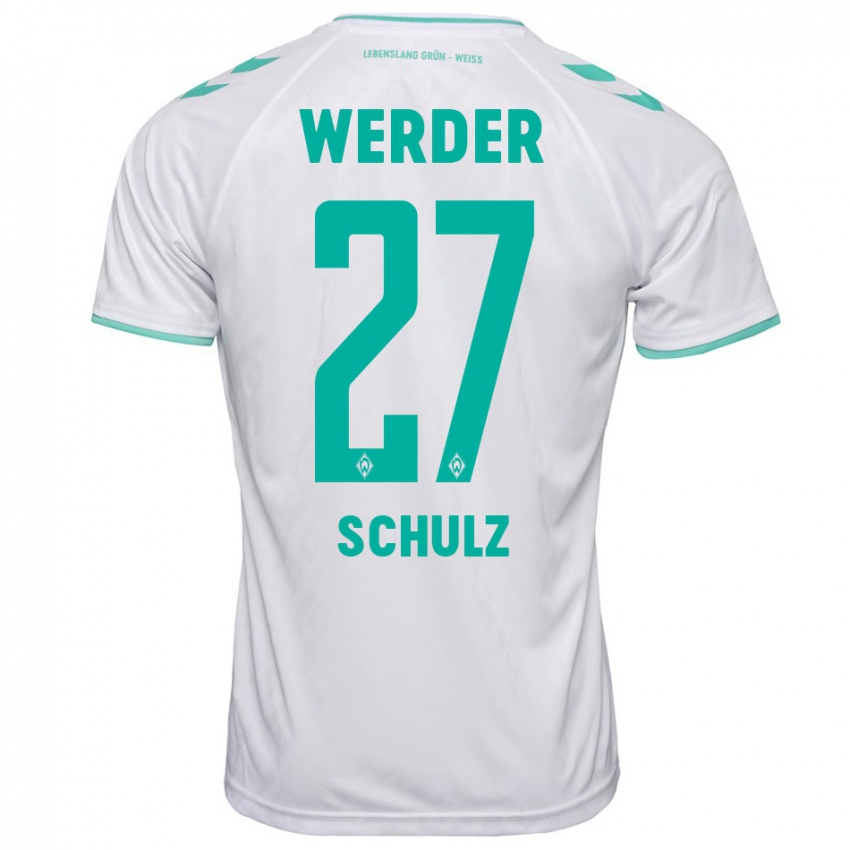 Hombre Camiseta Ole Schulz #27 Blanco 2ª Equipación 2023/24 La Camisa México