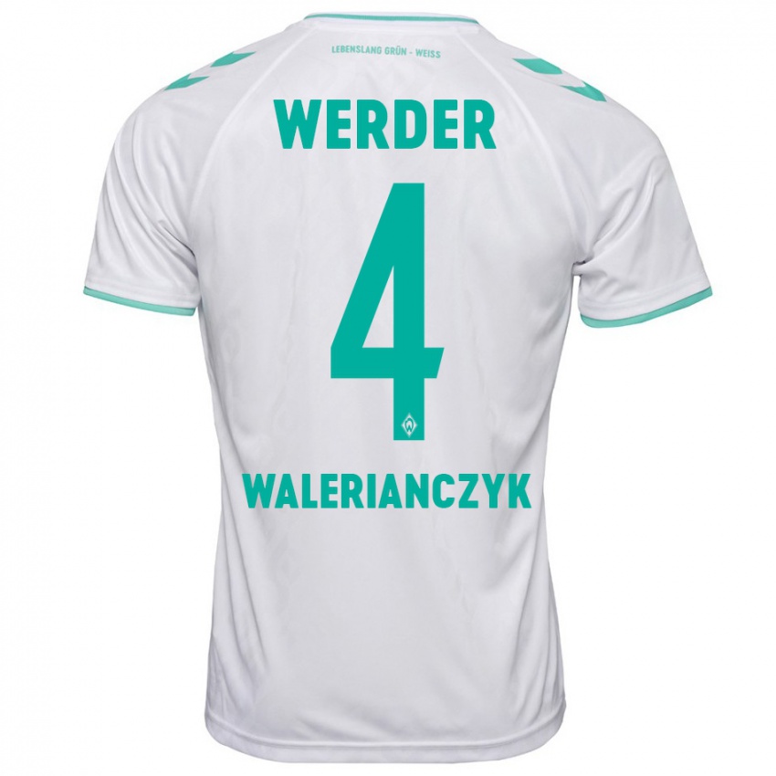 Hombre Camiseta Dennis Walerianczyk #4 Blanco 2ª Equipación 2023/24 La Camisa México