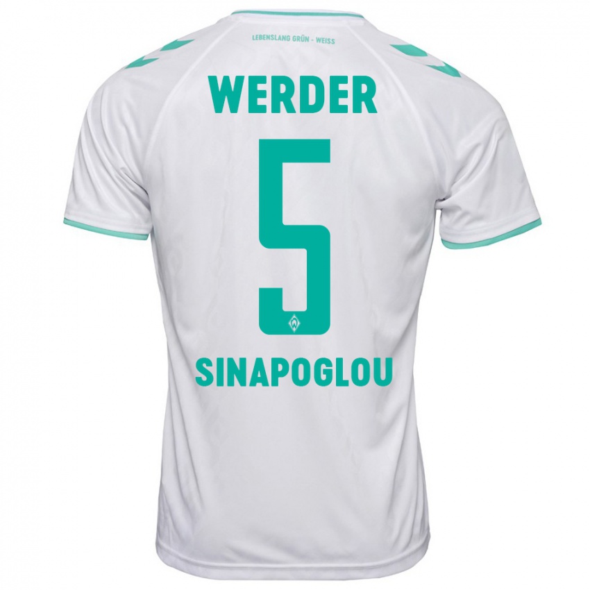 Hombre Camiseta Oguzcan Sinapoglou #5 Blanco 2ª Equipación 2023/24 La Camisa México