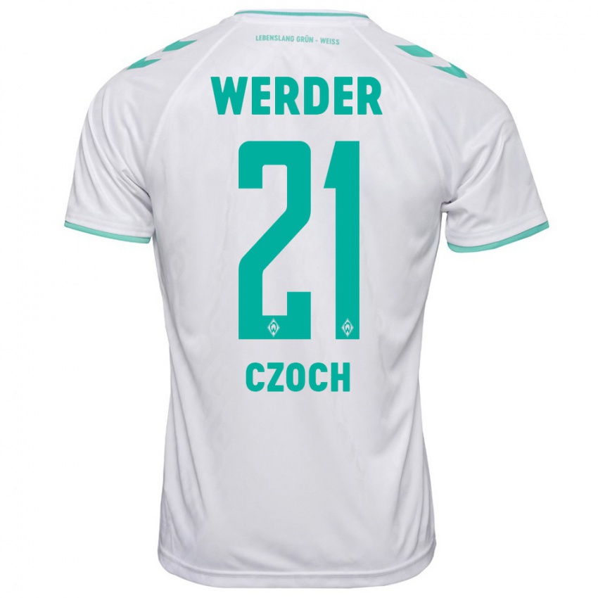 Hombre Camiseta Mike Czoch #21 Blanco 2ª Equipación 2023/24 La Camisa México