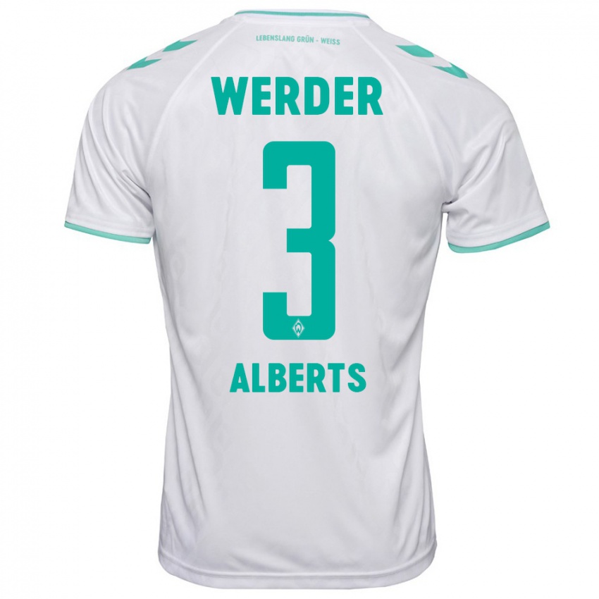 Hombre Camiseta Christopher Alberts #3 Blanco 2ª Equipación 2023/24 La Camisa México