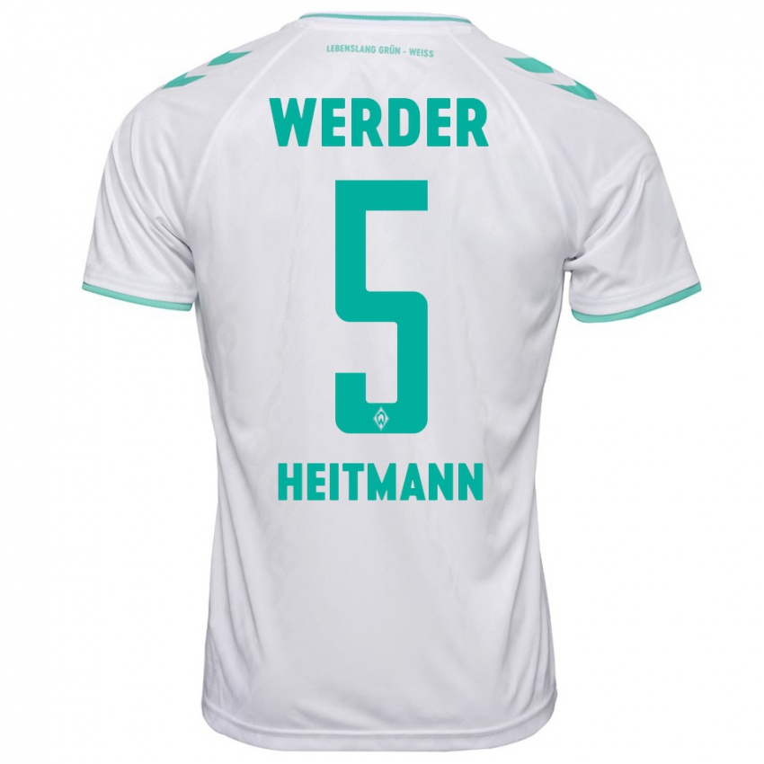 Hombre Camiseta Mats Heitmann #5 Blanco 2ª Equipación 2023/24 La Camisa México
