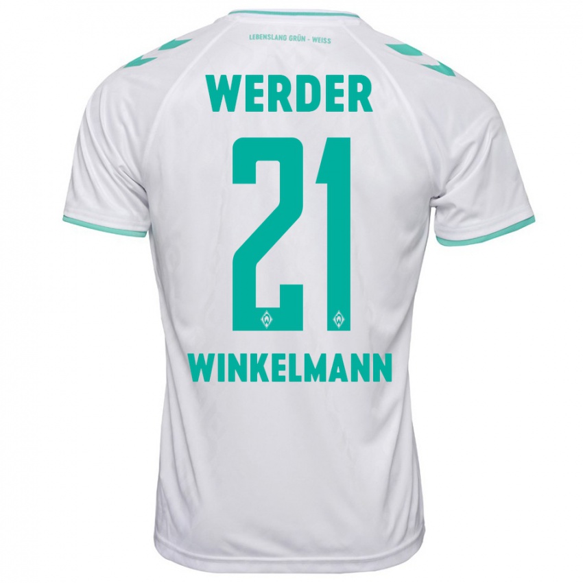 Hombre Camiseta Till Winkelmann #21 Blanco 2ª Equipación 2023/24 La Camisa México