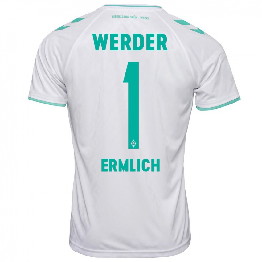 Hombre Camiseta Kjell Ermlich #1 Blanco 2ª Equipación 2023/24 La Camisa México