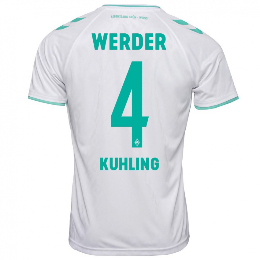 Hombre Camiseta Ole Kühling #4 Blanco 2ª Equipación 2023/24 La Camisa México