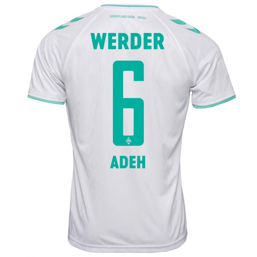 Hombre Camiseta Wesley Adeh #6 Blanco 2ª Equipación 2023/24 La Camisa México