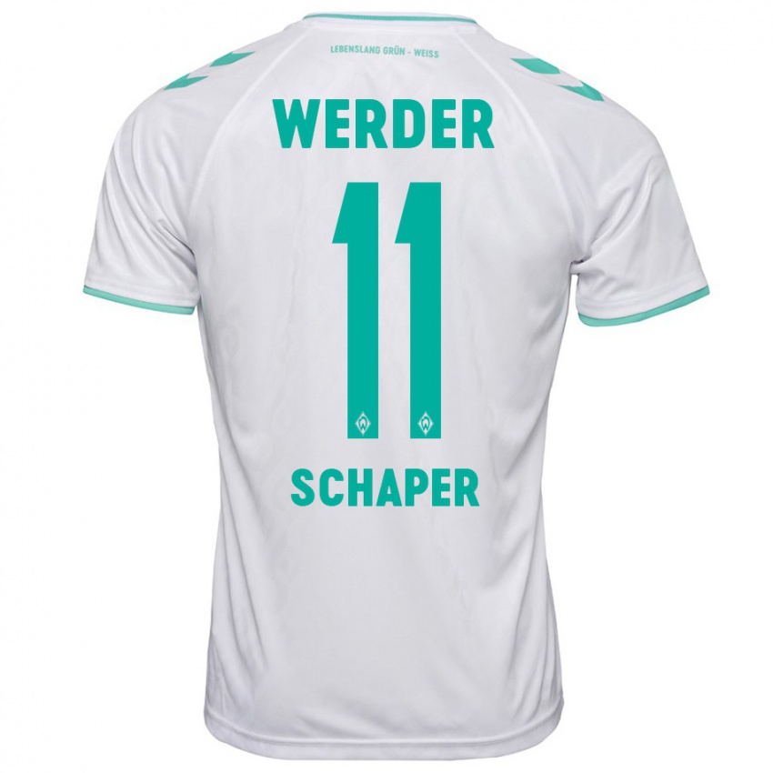 Hombre Camiseta Wilken Schaper #11 Blanco 2ª Equipación 2023/24 La Camisa México