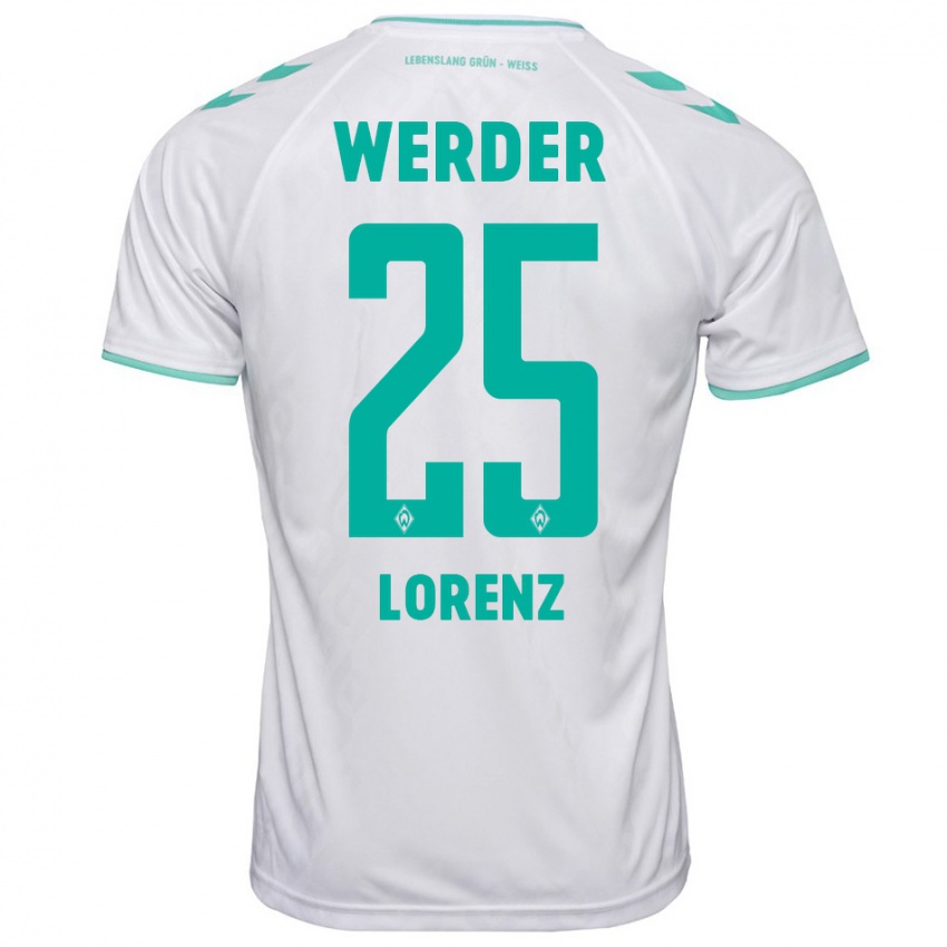 Hombre Camiseta Jacob Lorenz #25 Blanco 2ª Equipación 2023/24 La Camisa México