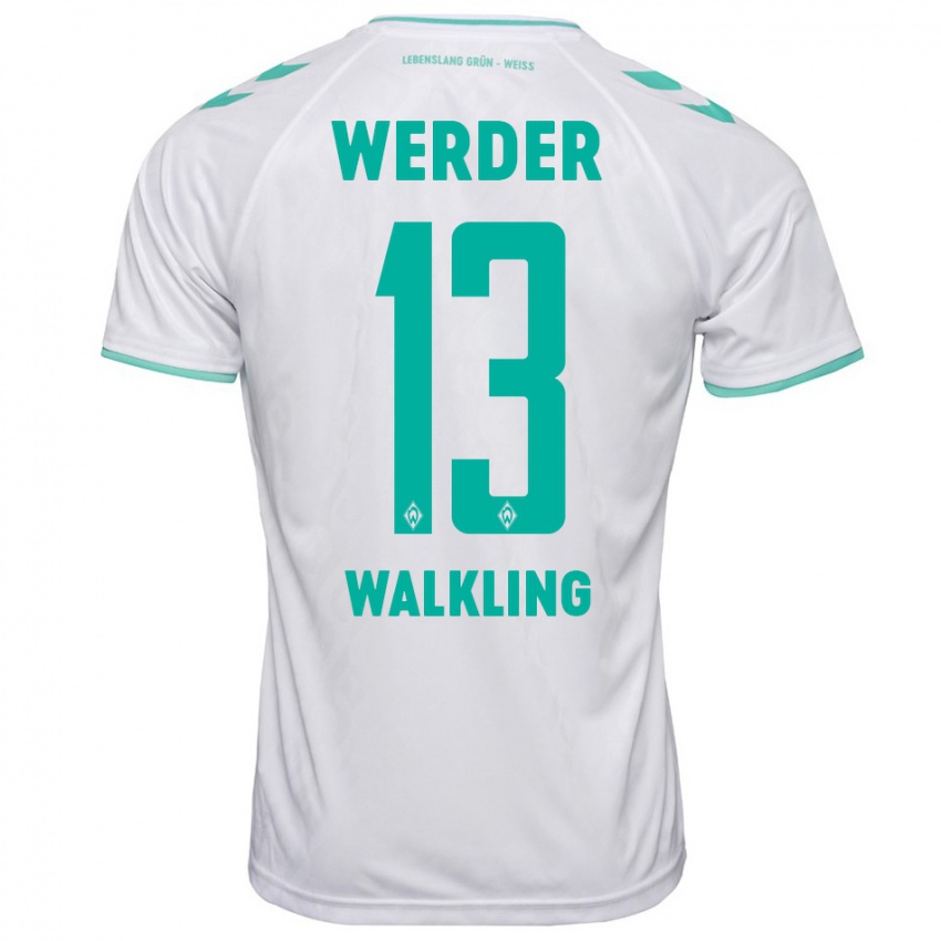 Hombre Camiseta Ricarda Walkling #13 Blanco 2ª Equipación 2023/24 La Camisa México