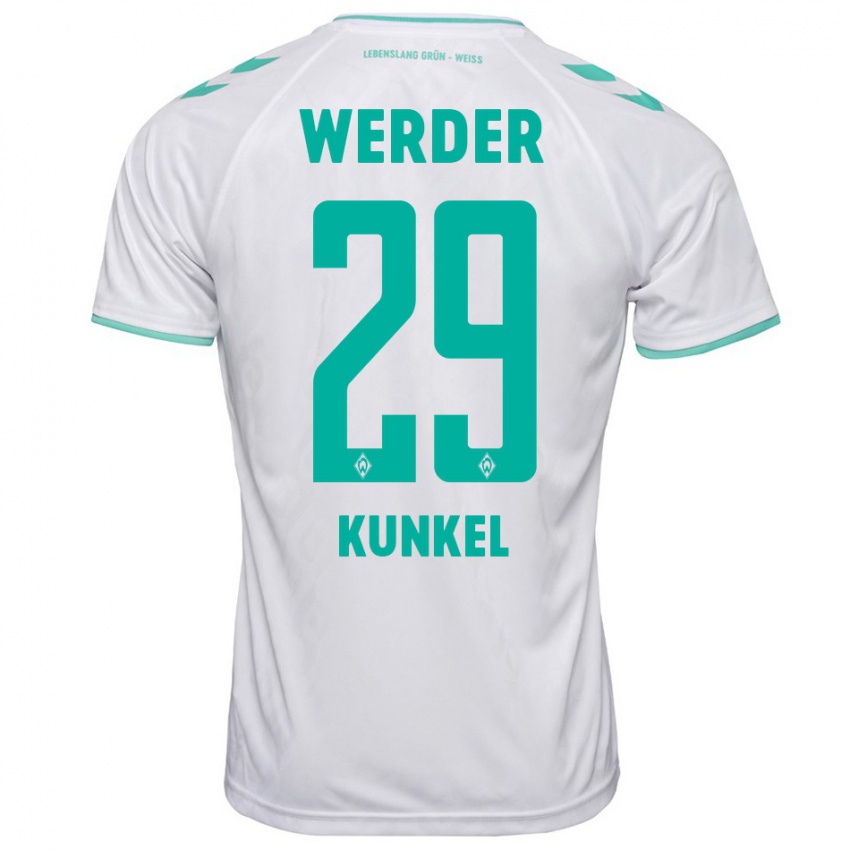 Hombre Camiseta Melina Kunkel #29 Blanco 2ª Equipación 2023/24 La Camisa México