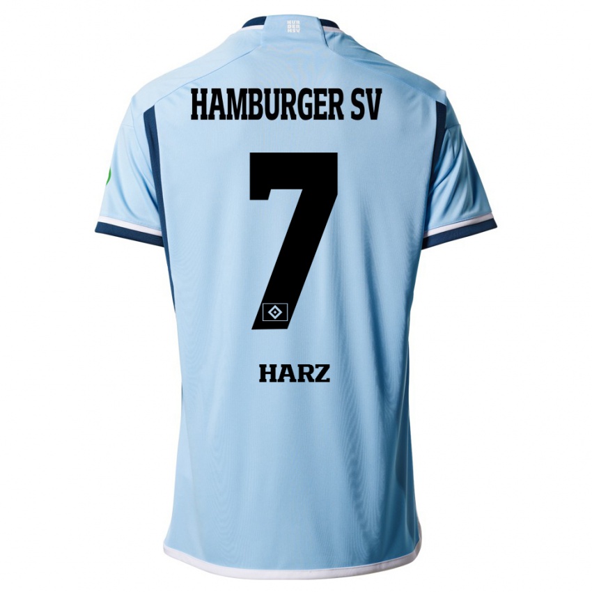 Hombre Camiseta Theo Harz #7 Azul 2ª Equipación 2023/24 La Camisa México