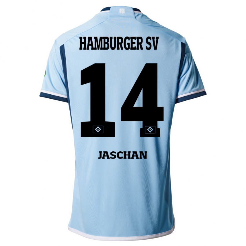 Hombre Camiseta Endrik Jaschan #14 Azul 2ª Equipación 2023/24 La Camisa México
