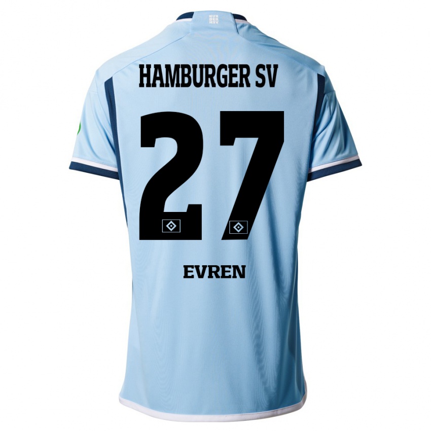 Hombre Camiseta Batuhan Evren #27 Azul 2ª Equipación 2023/24 La Camisa México