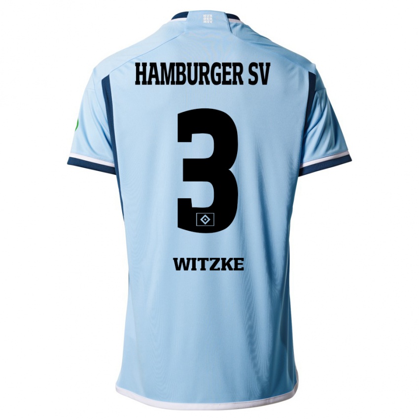 Hombre Camiseta Oliver Witzke #3 Azul 2ª Equipación 2023/24 La Camisa México