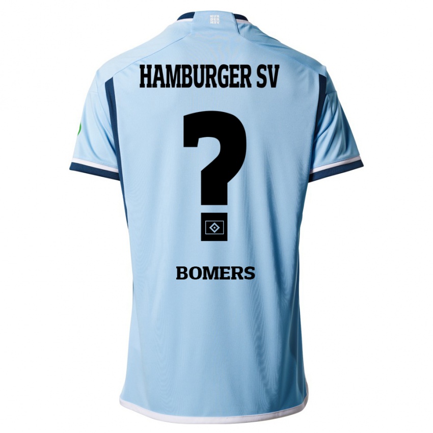 Hombre Camiseta Henrik Bomers #0 Azul 2ª Equipación 2023/24 La Camisa México