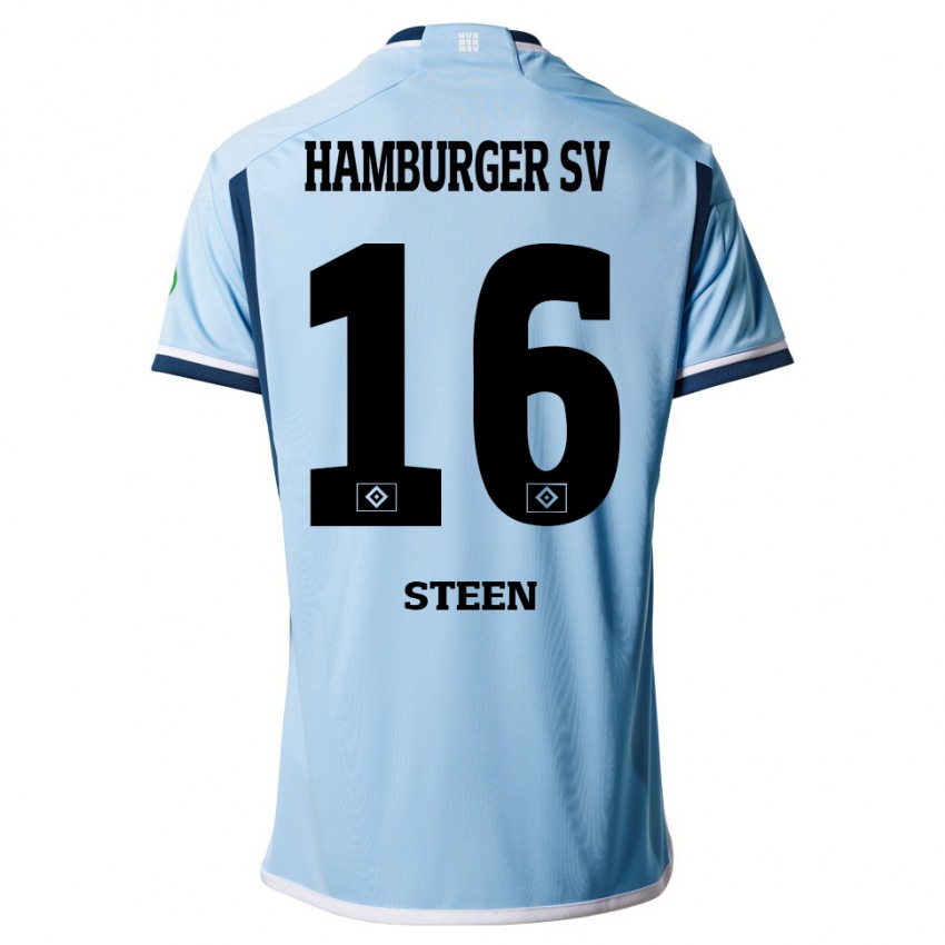 Hombre Camiseta Maya Steen #16 Azul 2ª Equipación 2023/24 La Camisa México