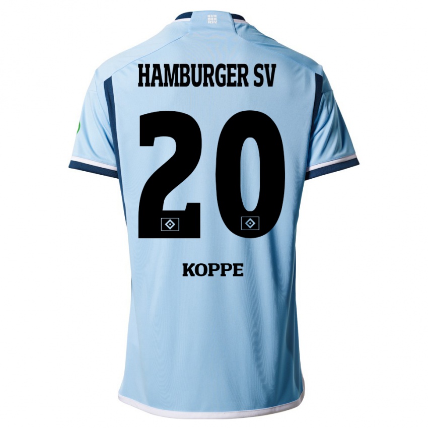 Hombre Camiseta Katharina Köppe #20 Azul 2ª Equipación 2023/24 La Camisa México