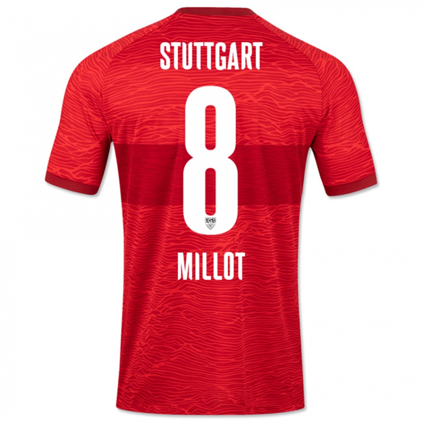 Hombre Camiseta Enzo Millot #8 Rojo 2ª Equipación 2023/24 La Camisa México