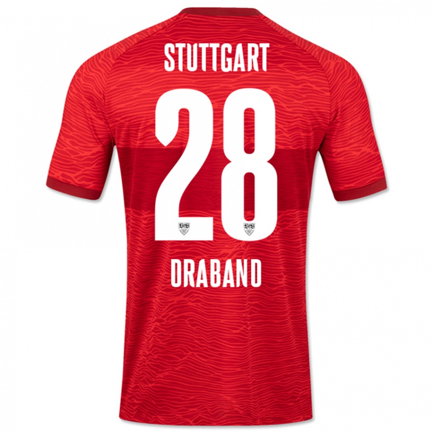 Hombre Camiseta Dominik Draband #28 Rojo 2ª Equipación 2023/24 La Camisa México