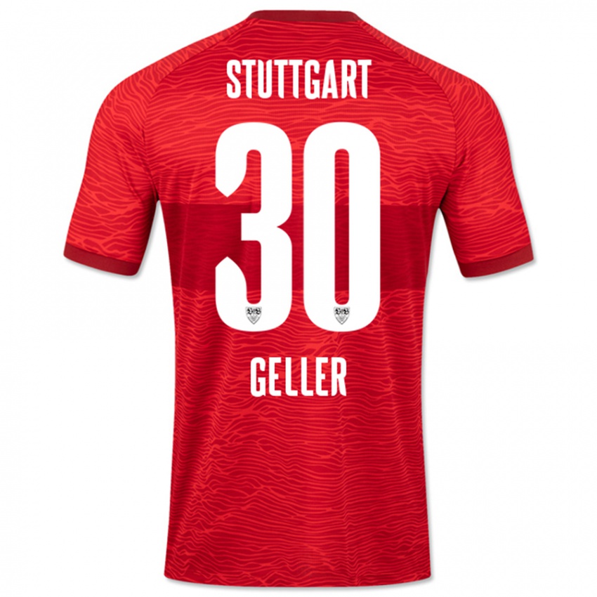 Hombre Camiseta Robert Geller #30 Rojo 2ª Equipación 2023/24 La Camisa México