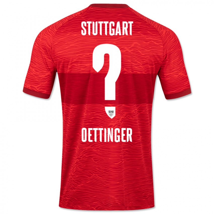 Hombre Camiseta Jannik Oettinger #0 Rojo 2ª Equipación 2023/24 La Camisa México