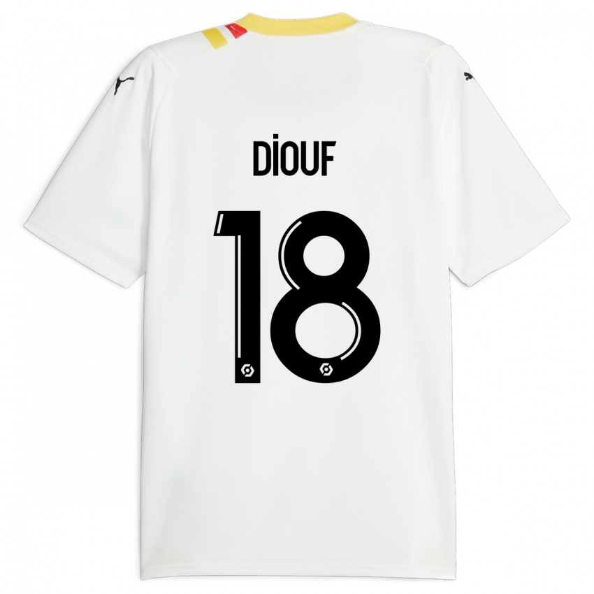 Hombre Camiseta Andy Diouf #18 Negro 2ª Equipación 2023/24 La Camisa México