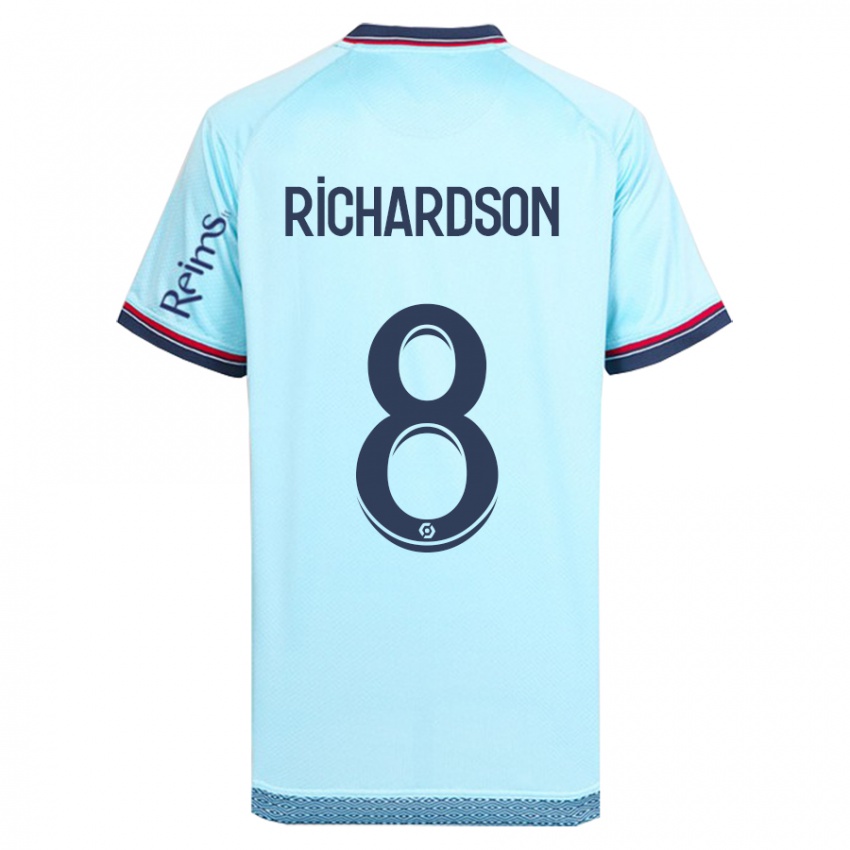 Hombre Camiseta Amir Richardson #8 Cielo Azul 2ª Equipación 2023/24 La Camisa México