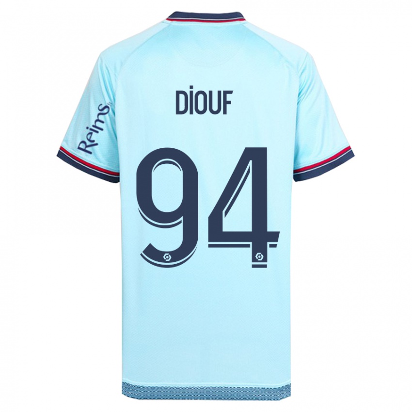 Hombre Camiseta Yehvann Diouf #94 Cielo Azul 2ª Equipación 2023/24 La Camisa México