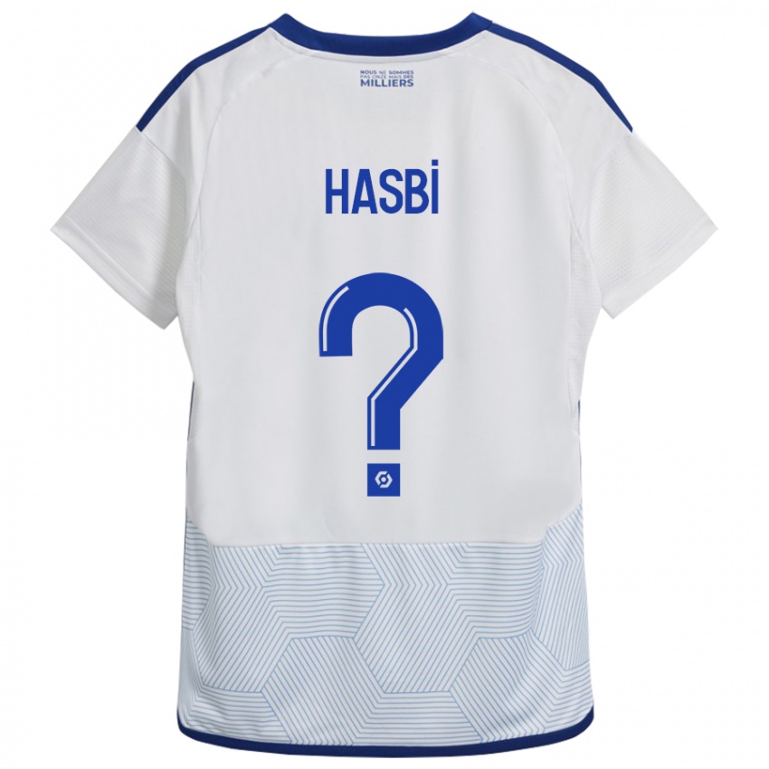 Hombre Camiseta Walid Hasbi #0 Blanco 2ª Equipación 2023/24 La Camisa México