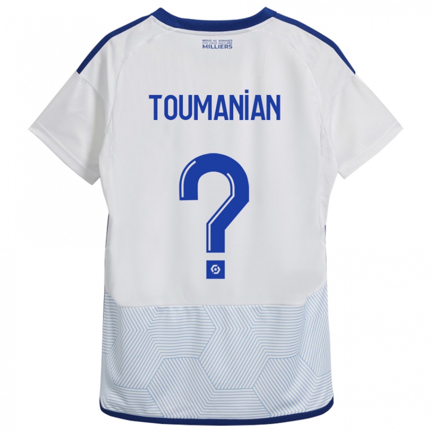 Hombre Camiseta Anthony Toumanian #0 Blanco 2ª Equipación 2023/24 La Camisa México