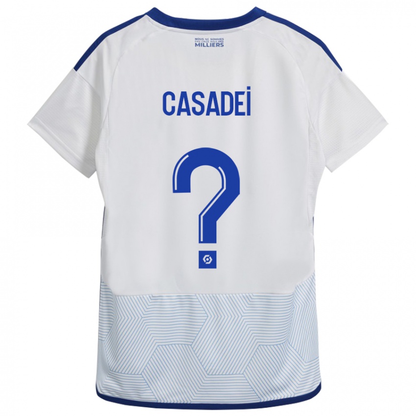 Hombre Camiseta Alexis Casadei #0 Blanco 2ª Equipación 2023/24 La Camisa México