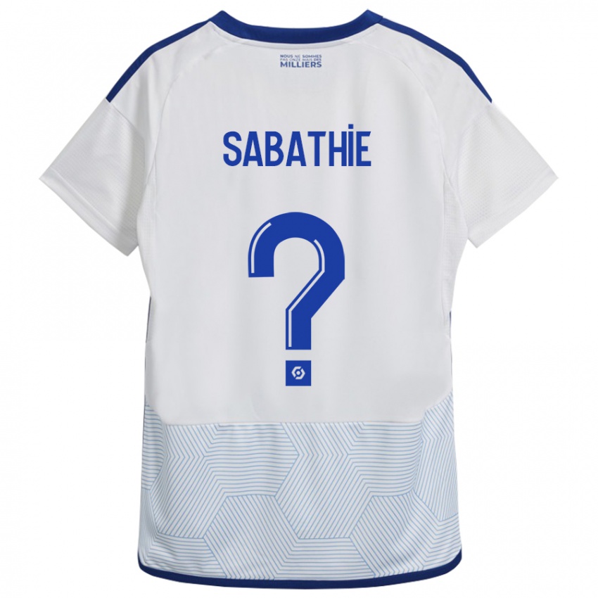 Hombre Camiseta Gabin Sabathié #0 Blanco 2ª Equipación 2023/24 La Camisa México