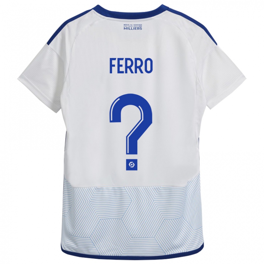 Hombre Camiseta Nolan Ferro #0 Blanco 2ª Equipación 2023/24 La Camisa México