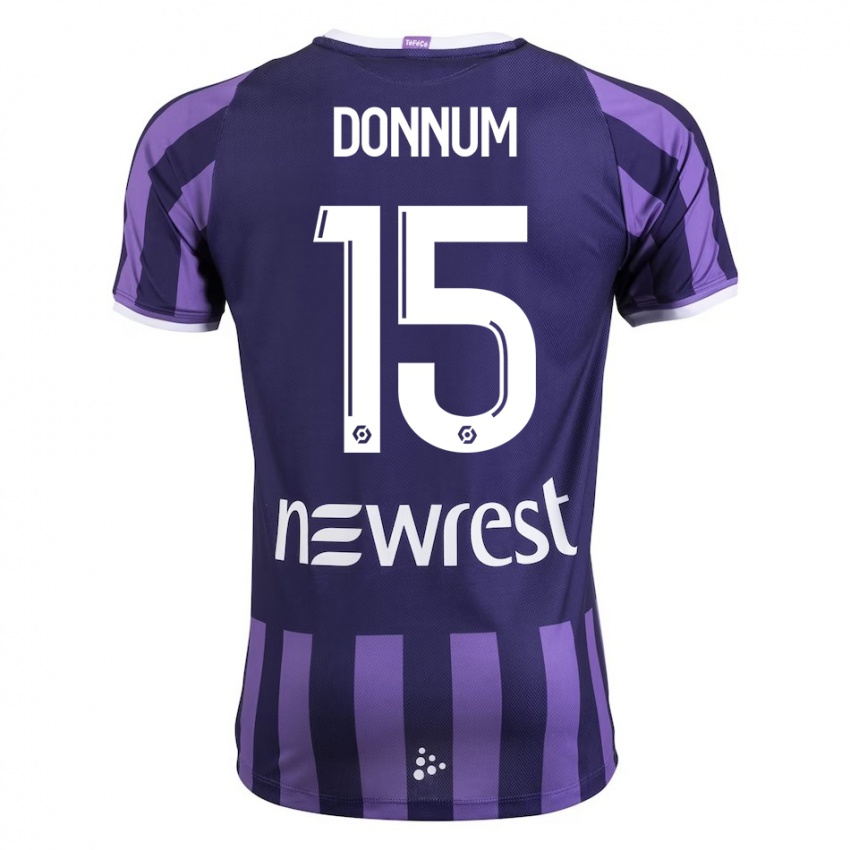 Hombre Camiseta Aron Dønnum #15 Morado 2ª Equipación 2023/24 La Camisa México