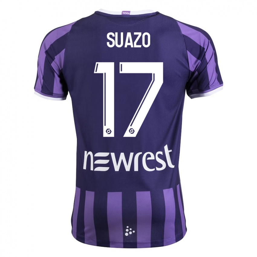 Hombre Camiseta Gabriel Suazo #17 Morado 2ª Equipación 2023/24 La Camisa México