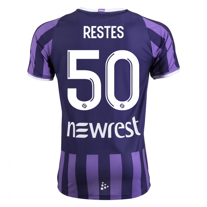 Hombre Camiseta Guillaume Restes #50 Morado 2ª Equipación 2023/24 La Camisa México