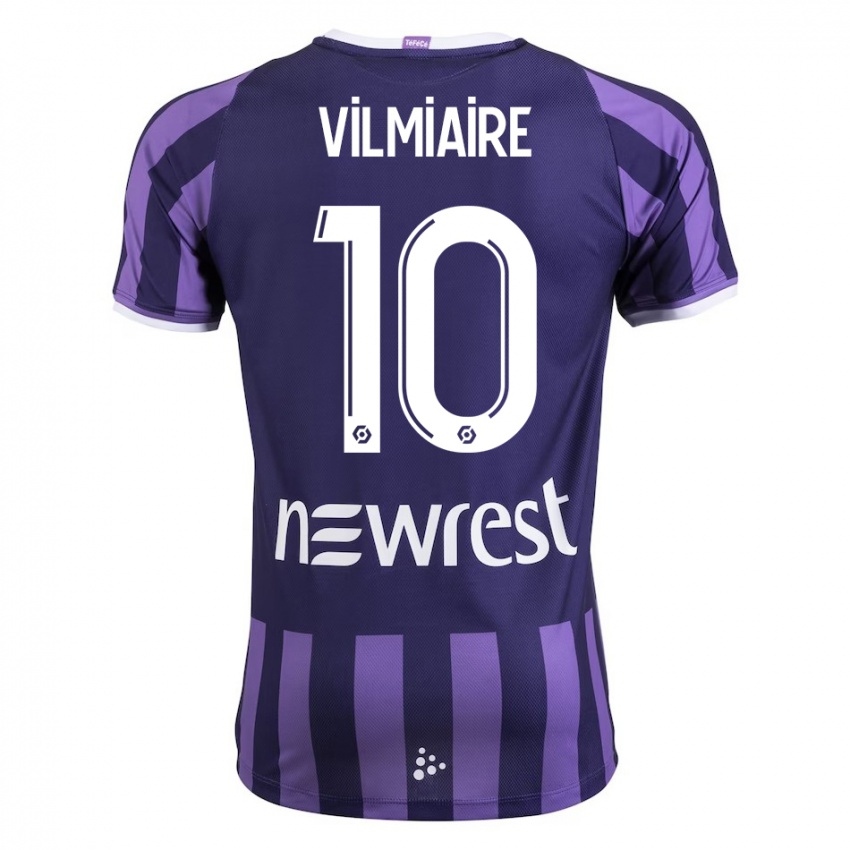 Hombre Camiseta Kelly Vilmiaire #10 Morado 2ª Equipación 2023/24 La Camisa México