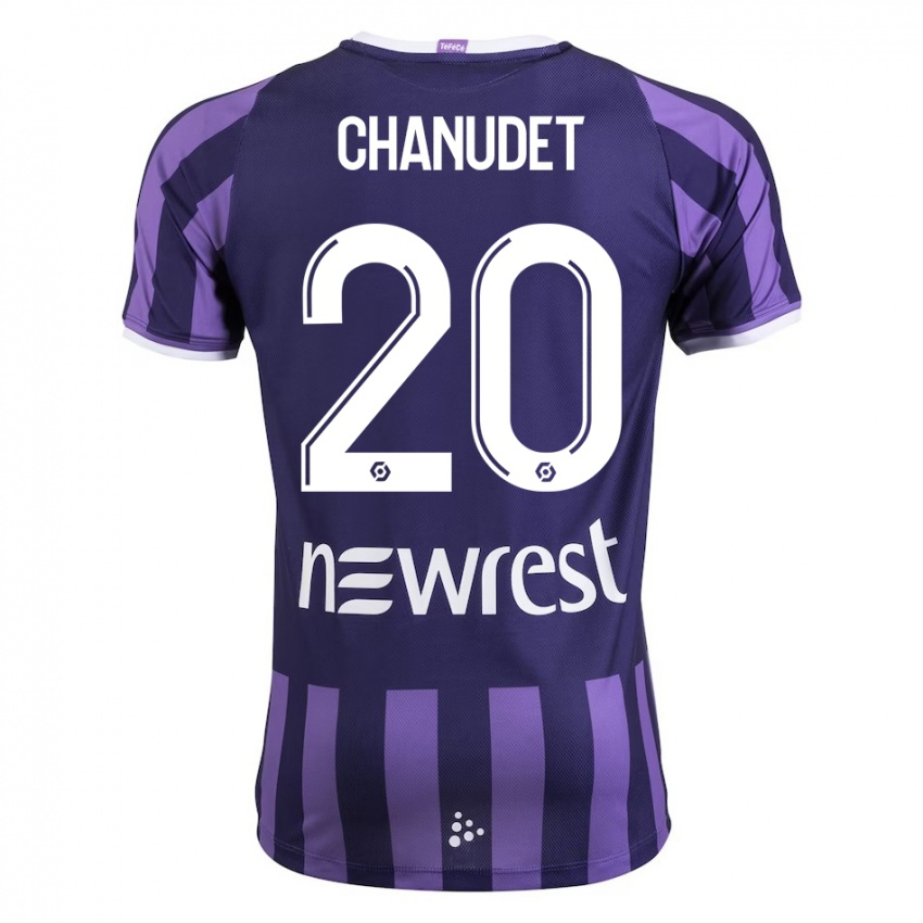 Hombre Camiseta Coralie Chanudet #20 Morado 2ª Equipación 2023/24 La Camisa México