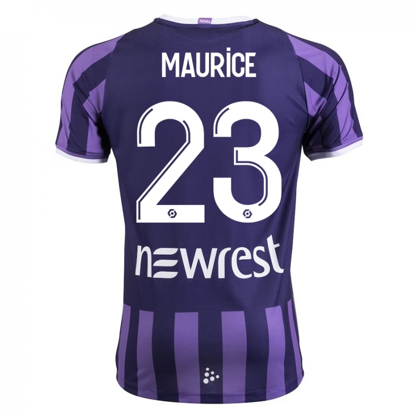 Hombre Camiseta Sandra Maurice #23 Morado 2ª Equipación 2023/24 La Camisa México