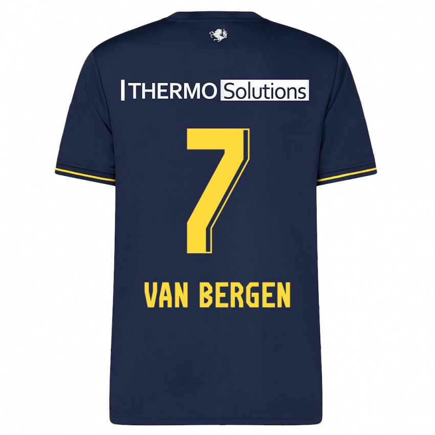 Hombre Camiseta Mitchell Van Bergen #7 Armada 2ª Equipación 2023/24 La Camisa México