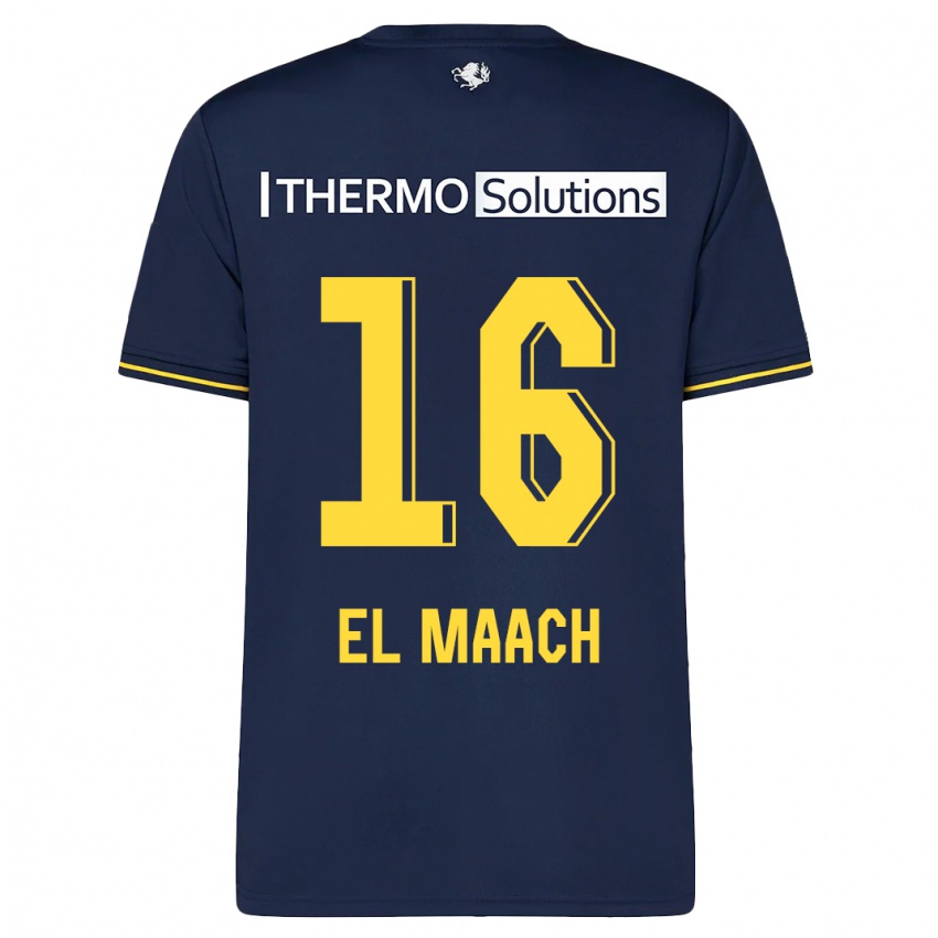 Hombre Camiseta Issam El Maach #16 Armada 2ª Equipación 2023/24 La Camisa México