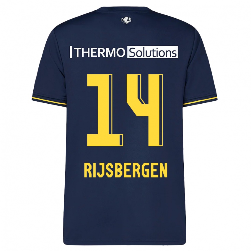 Hombre Camiseta Liz Rijsbergen #14 Armada 2ª Equipación 2023/24 La Camisa México